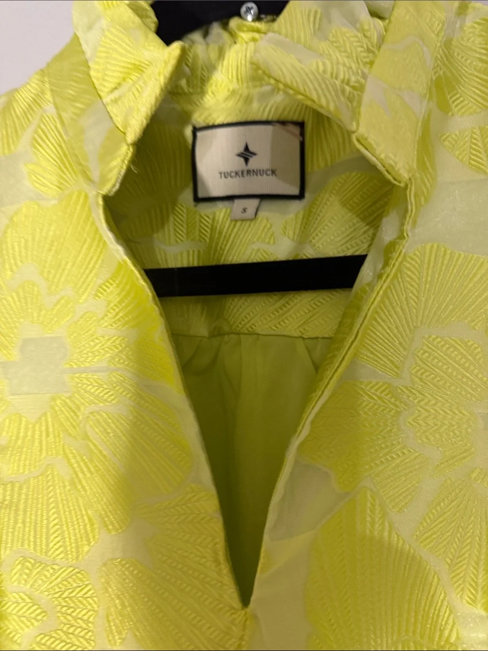 Tuckernuck Citron Fil Coupe Palmerston mini dress small - Picture 7 of 8
